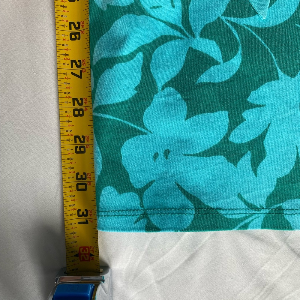 Altar'd State XL Teal Floral Mini Dress NWOT Summer Beach Wedding Guest Stretchy - Picture 8 of 8